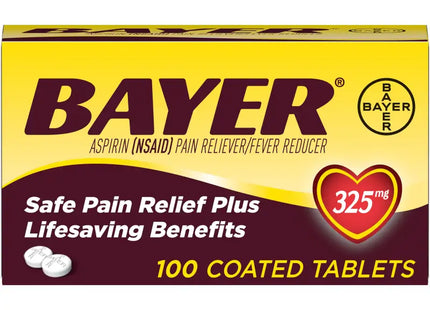 bayer safe pain relief plus lifesaving tablets