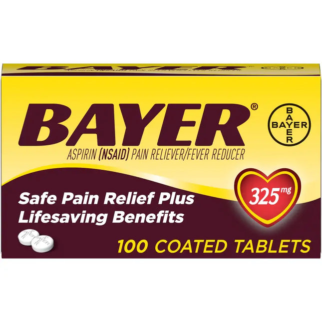 bayer safe pain relief plus lifesaving tablets