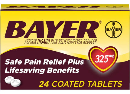 bayer safe pain relief plus lifesaving tablets