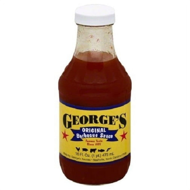 George’s Natural Sauces Original Barbecue Sauce Gluten Free 16oz (12 Pack) - Food & Beverages > Condiments Marinades