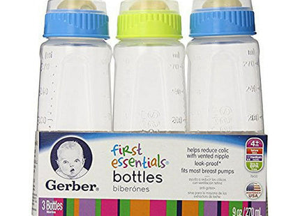 Gerber First Essentials Clearview Bottle Assorted with Latex Nipple (12 Pack) - Baby & Toddler > Nursing Feeding Nipples