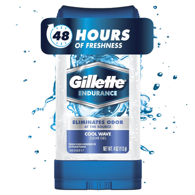 Gillette Anti-Perspirant Deodorant Clear Gel Cool Wave 3.8 oz (2 Pack) - Personal Care > Bath & Body