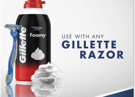 Gillette Foamy Mens Original Comfort Glide Shaving Cream 2.0oz (12 Pack) - Personal Care > & Grooming Creams Foams Gels