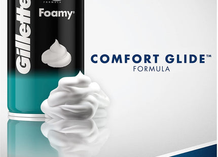 Gillette Foamy Sensitive Shave Foam Aerosol Men Skin 11oz (6 Pack) - Personal Care > Shaving & Grooming Creams Foams