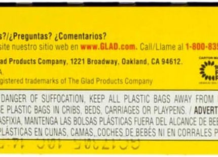 Glad Quick Tie Strong Large Trash Bags 30 Gallon Black 10 Ct (2 Pack) - Cans & Wastebaskets