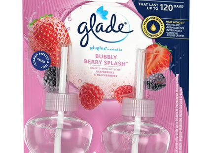 Glade PlugIns Scented Oil Air Freshener Refills Bubbly Berry Splash 2ct (2 Pack) - Household Supplies > Home Fragrances