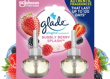 Glade PlugIns Scented Oil Air Freshener Refills Bubbly Berry Splash 2ct - Household Supplies > Home Fragrances