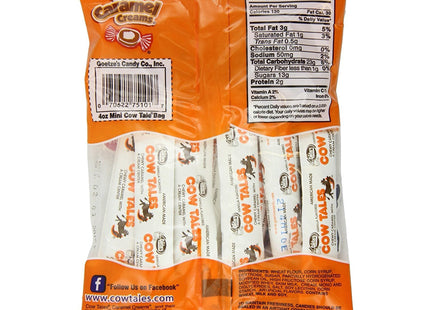 Goetze’s Mini Vanilla Cow Tales Original Caramel Minis 4oz (12 Pack) - Food & Beverages > Sweets Chocolate Gummy Soft