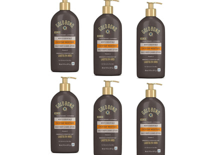 Gold Bond Men’s Essentials Hydrating Moisture Body-Hand Lotion 14.5oz (6 Pack) - Personal Care > Skin & Moisturizer