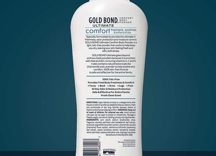 Gold Bond Ultimate Body Powder Talc-Free Fresh Clean Scent 10oz (6 Pack) - Personal Care > Skin Powders