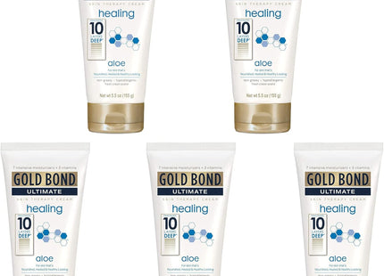 Gold Bond Ultimate Healing Hand and Body Lotions Fresh Aloe 5.5oz (5 Pack) - Personal Care > Skin Lotion & Moisturizer