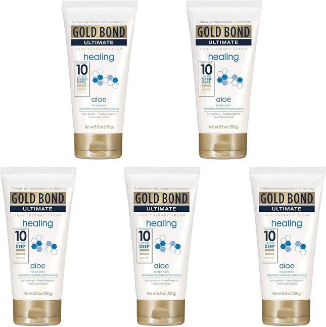 Gold Bond Ultimate Healing Hand and Body Lotions Fresh Aloe 5.5oz (5 Pack) - Personal Care > Skin Lotion & Moisturizer