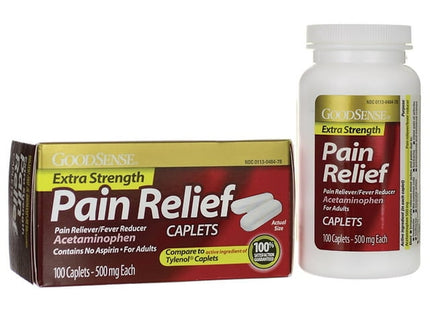 GoodSense Extra Strength Pain Relief Fever Reducer Caplets 500Mg 24ct (2 Pack) - Health Care > Over-the-Counter