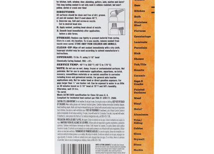 Gorilla Glue Silicone Sealant Caulk & Seal All-Purpose 2.8oz (10 Pack) - Business Industrial > Adhesives Sealants Tapes