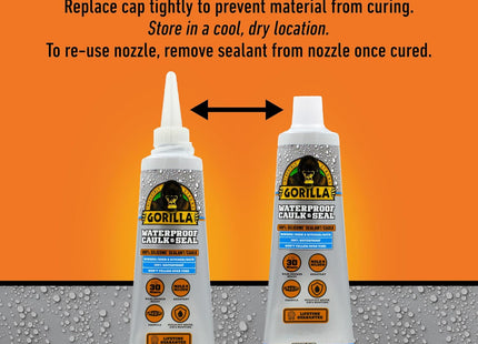 Gorilla Glue Silicone Sealant Caulk & Seal All-Purpose 2.8oz (12 Pack) - Business Industrial > Adhesives Sealants Tapes