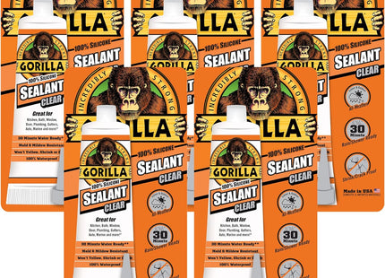 Gorilla Glue Silicone Sealant Caulk & Seal All-Purpose 2.8oz (5 Pack) - Business Industrial > Adhesives Sealants Tapes