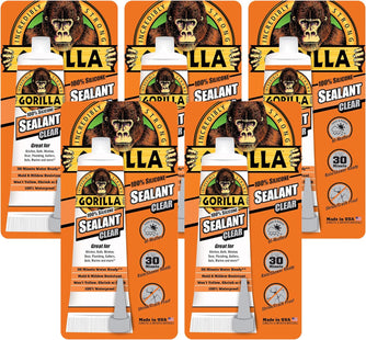 Gorilla Glue Silicone Sealant Caulk & Seal All-Purpose 2.8oz (5 Pack) - Business Industrial > Adhesives Sealants Tapes