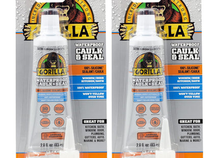 Gorilla Glue Silicone Sealant Caulk & Seal All-Purpose 2.8oz (9 Pack) - Business Industrial > Adhesives Sealants Tapes