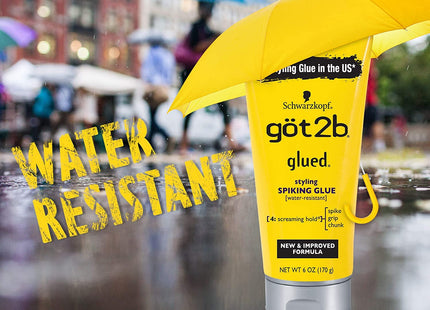 Got2b Original Glued Styling Spiking Hair Gel Water Resistant 1.25oz - Personal Care > & Products