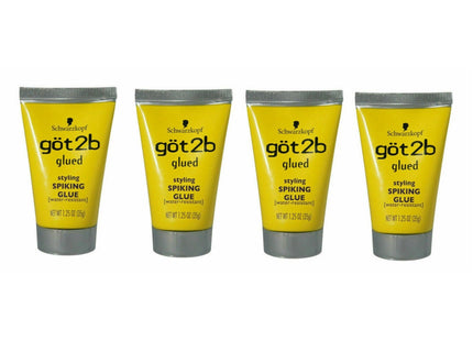 Got2b Original Glued Styling Spiking Hair Gel Water Resistant 1.25oz (4 Pack) - Personal Care > & Products