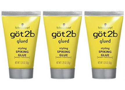 Got2b Original Glued Styling Spiking Hair Gel Water Resistant 1.25oz (6 Pack) - Personal Care > & Products