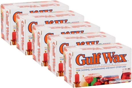 Gulf wax Misc Canning Candle Household Paraffin Wax 16oz (5 Pack) - Collectibles & Art > Crafts