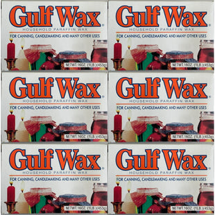 Gulf wax Misc Canning Candle Household Paraffin Wax 16oz (6 Pack) - Collectibles & Art > Crafts