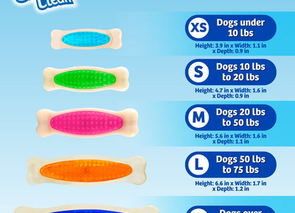 Hartz Chew n Clean Tuff Bone Dental Dog Toy Medium Color May Vary (2 Pack) - Pet Supplies > Toys