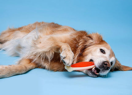 Hartz Chew n Clean Tuff Bone Dental Dog Toy Medium Color May Vary (2 Pack) - Pet Supplies > Toys