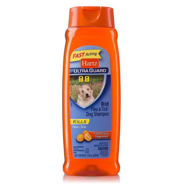 Hartz Ultra-Guard Plus Flea & Tick Dogs Shampoo Fresh Citrus Scent 18oz (3 Pack) - Pet Supplies > Grooming Wash