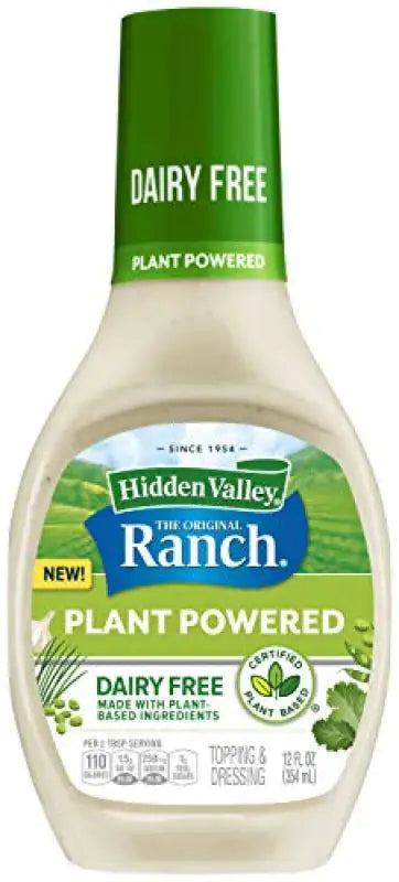 a bottle of plant powered dairy