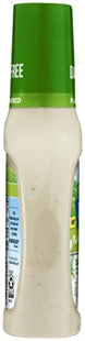 a close up of a bottle of mayonnaise with a green cap