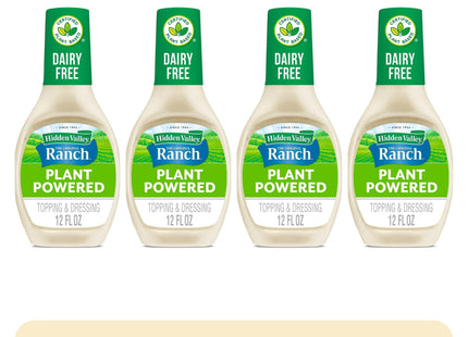 Hidden Valley Original Ranch Plant Powered Salad Dressing-Topping 12oz (4 Pack) - Food & Beverages > Condiments Sauces