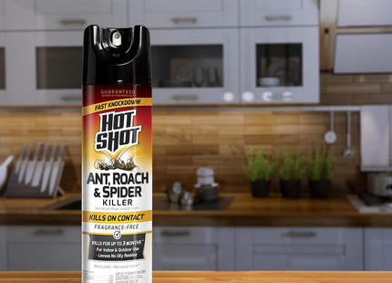 Hot Shot Ant Roach & Spider Killer Unscented Aerosol Spray 17.5 Floz (3 Pack) - Household Supplies > Insect Grub