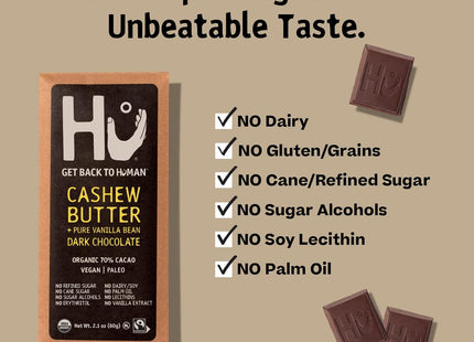 Hu Cashews + Vanilla Bean Organic Dark Chocolate Covered Hunks 4oz (2 Pack) - Personal Care > Sweets & Assortments