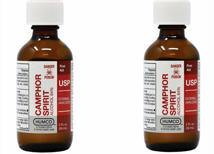 Humco Camphor Spirit Minor Ache Muscle Joint Pain Relief USP 2 Fluidoz (2 Pack) - Personal Care > Skin Ointments Creams