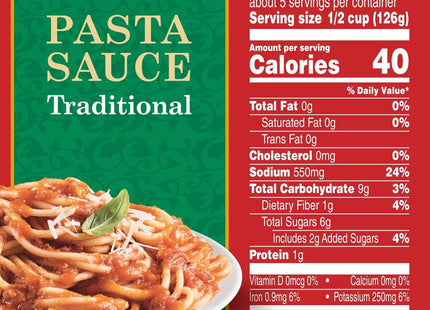 Hunt’s Classic Italian Garlic & Herb Natural Tomato Pasta Sauce 24oz (3 Pack) - Food Beverages > Condiments Sauces