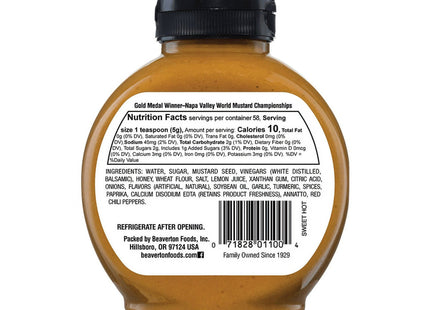 Inglehoffer Sweet Hot Mustard With Spices Organic Honey 10.25oz (12 Pack) - Food & Beverages > Condiments Sauces