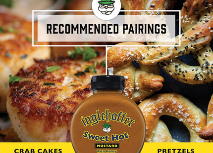 Inglehoffer Sweet Hot Mustard With Spices Organic Honey 10.25oz (12 Pack) - Food & Beverages > Condiments Sauces