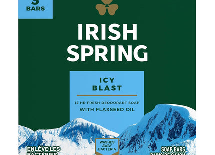 Irish Spring Icy Blast Refreshing 12H Deodorant Soap 3 X 3.75 Bar Each (8 Pack) - Personal Care > Bath & Body Soaps