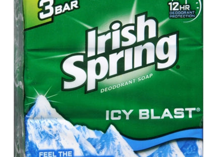 Irish Spring Icy Blast Refreshing 12H Deodorant Soap 3 X 3.75 Bar Each (3 Pack) - Personal Care > Bath & Body Soaps