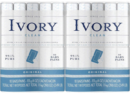 Ivory Gentle Bar Soap Mild Body Cleanser Original Scent 4oz 10ct (12 Pack) - Personal Care > Bath & Soaps