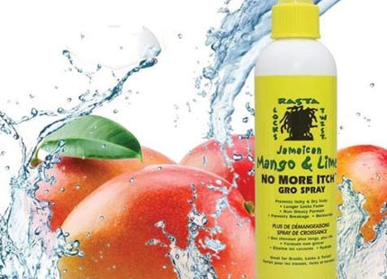 Jamaican Mango & Lime No More Itch Gro Spray Rasta Locks Twist 8oz (12 Pack) - Personal Care > Hair Styling Products