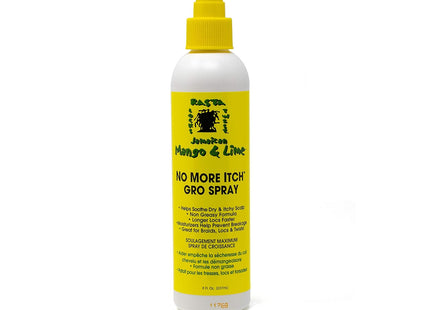 Jamaican Mango & Lime No More Itch Gro Spray Rasta Locks Twist 8oz (12 Pack) - Personal Care > Hair Styling Products