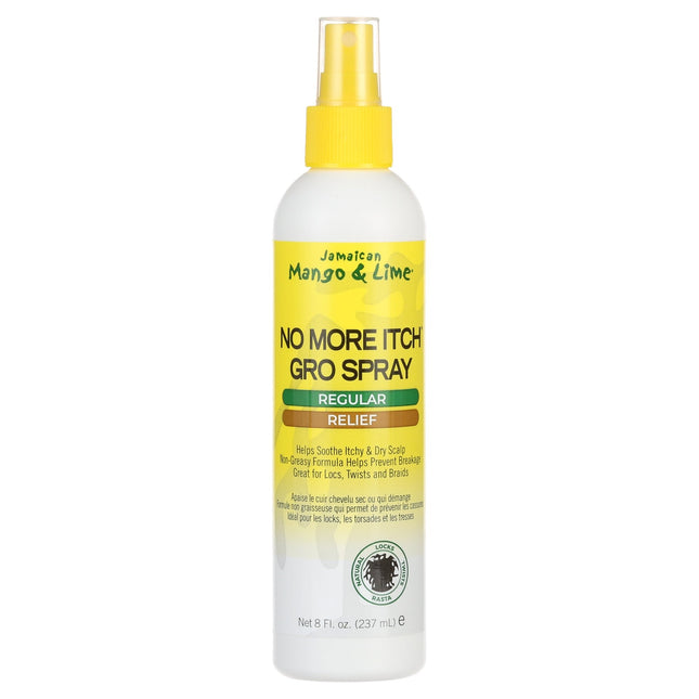 Jamaican Mango & Lime No More Itch Gro Spray Rasta Locks Twist 8oz (3 Pack) - Personal Care > Hair Styling Products