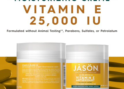 JASON Vitamin-E 25,000 IU Age Renewal Moisturizing Body-Face Cream 4oz - Personal Care > Skin Lotion & Moisturizer