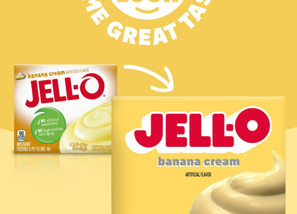 Jell-O Banana Cream Instant Pudding & Pie Filling Mix 3.4oz (12 Pack) - Food Beverages > Baking Desserts Puddings