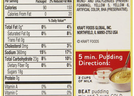 Jell-O Banana Cream Instant Pudding & Pie Filling Mix 3.4oz - Food Beverages > Baking Desserts Puddings Dessert Mixes