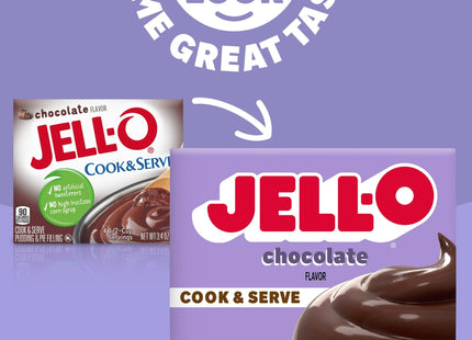 Jell-O Cook & Serve Chocolate Flavor Pudding Pie Filling Mix 3.4oz (2 Pack) - Food Beverages > Baking Desserts Puddings