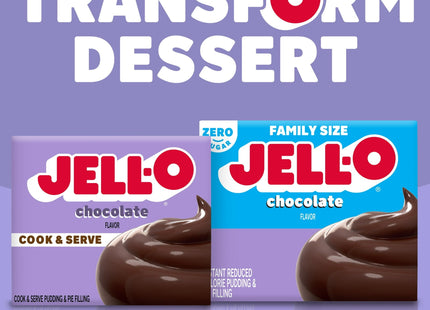 Jell-O Cook & Serve Chocolate Flavor Pudding Pie Filling Mix 3.4oz (2 Pack) - Food Beverages > Baking Desserts Puddings